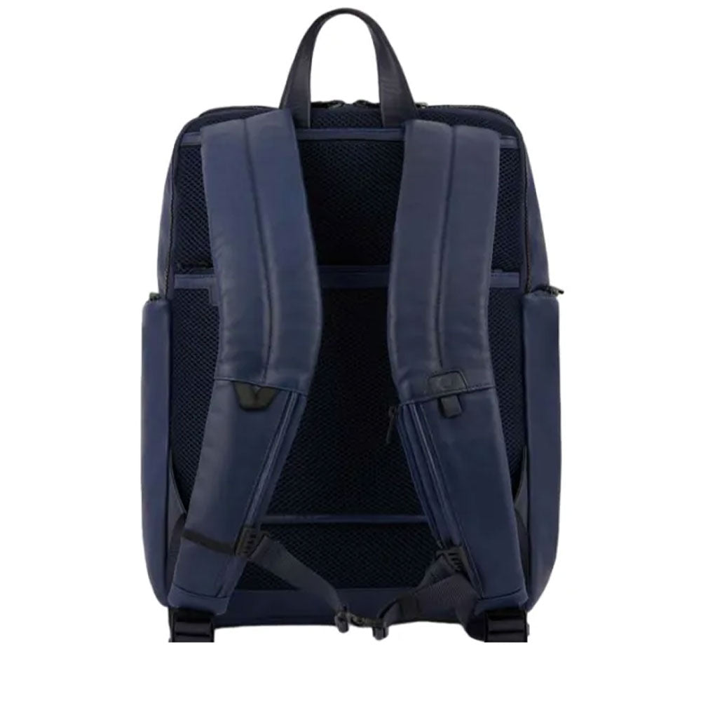PIQUADRO Finn Linie
Herren Rucksack mit 14-Zoll-Laptopfach aus blauem Leder – CA5988S123
