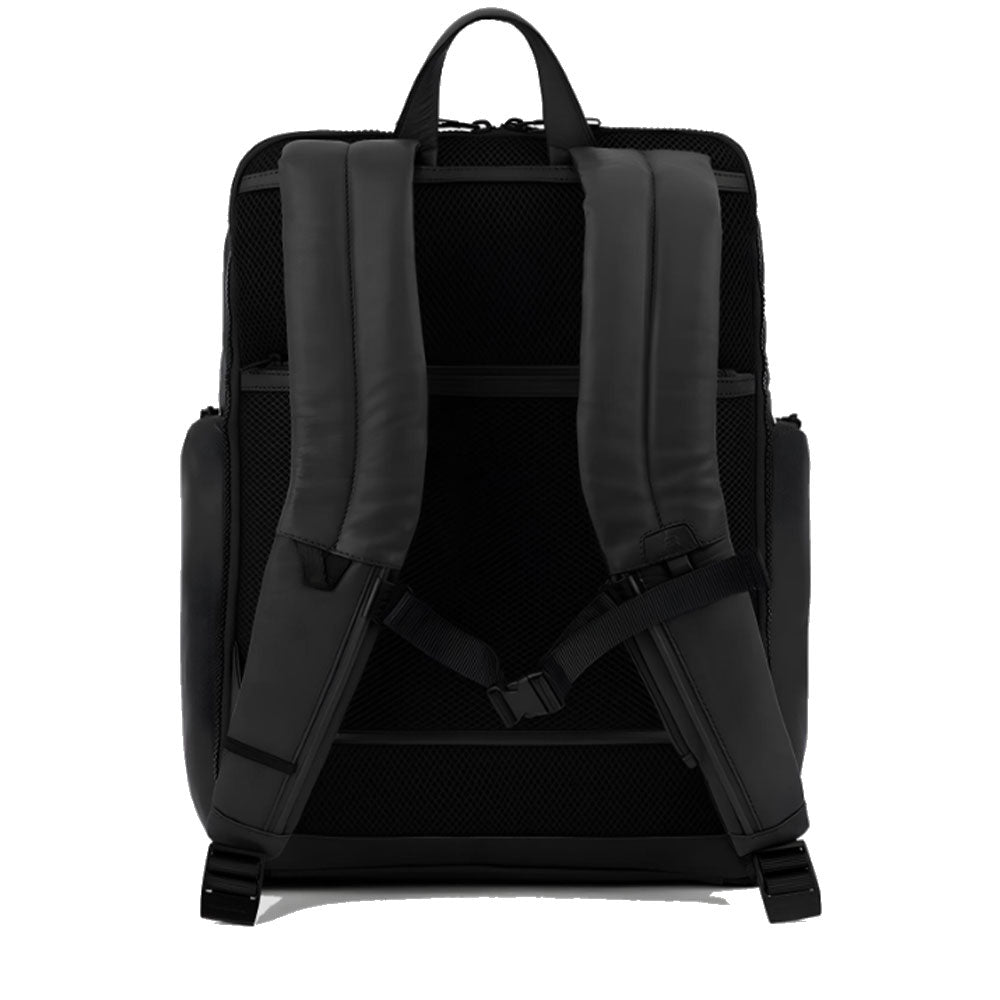 PIQUADRO
Herren Rucksack mit 15,6-Zoll-Laptopfach aus schwarzem Leder Finn Line – CA5989S123