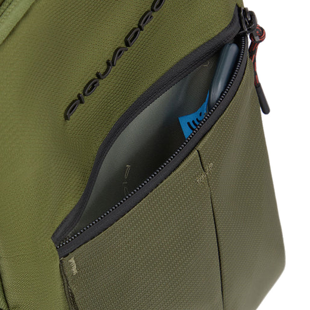 Herren-Umhängetasche aus recyceltem Stoff PIQUADRO Farbe Schwarz Arne Line - CA6003S125
