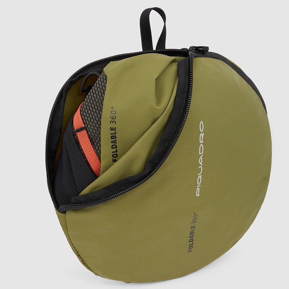 Zaino PIQUADRO Pieghevole porta PC 14" in Nylon Riciclato Linea Foldable Colore Giallo Cromo - CA6006FLD