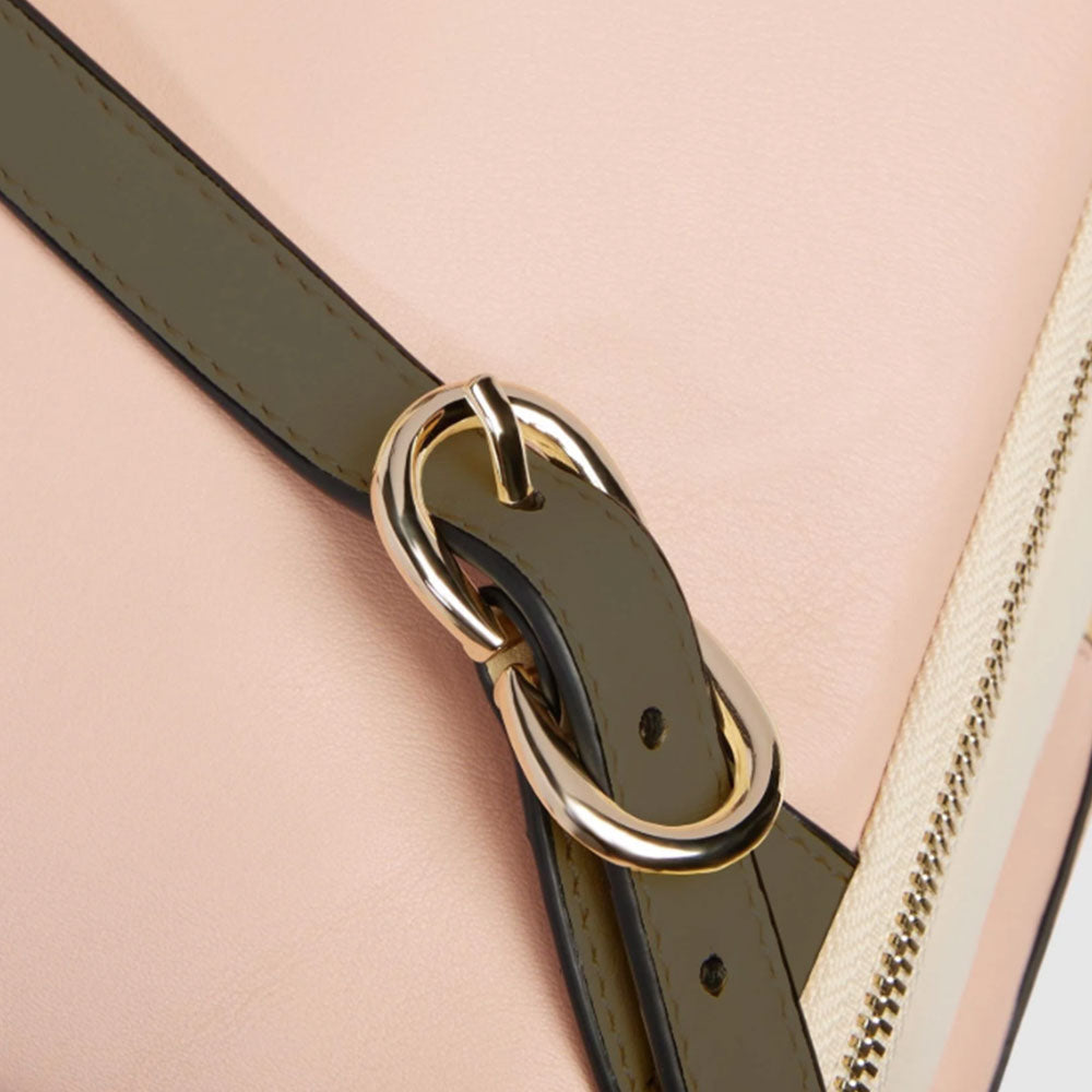 Zaino Donna PIQUADRO con Porta Pc 15,6" in Pelle Colore Rosa - Bianco Linea Circle - CA6216W92