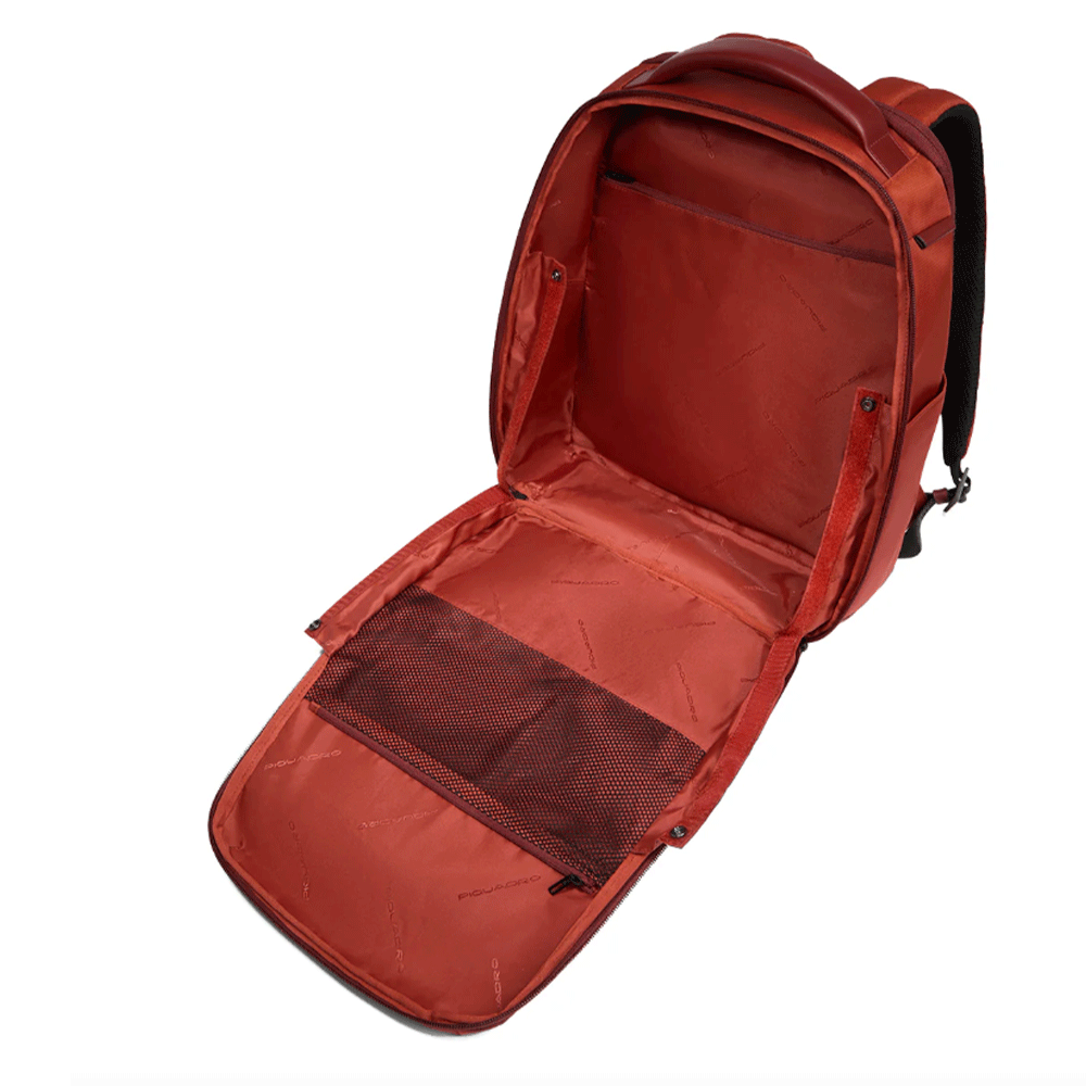 Zaino PIQUADRO porta Pc 14" in Tessuto e Pelle Colore Arancio Linea Wollem - CA6238W129