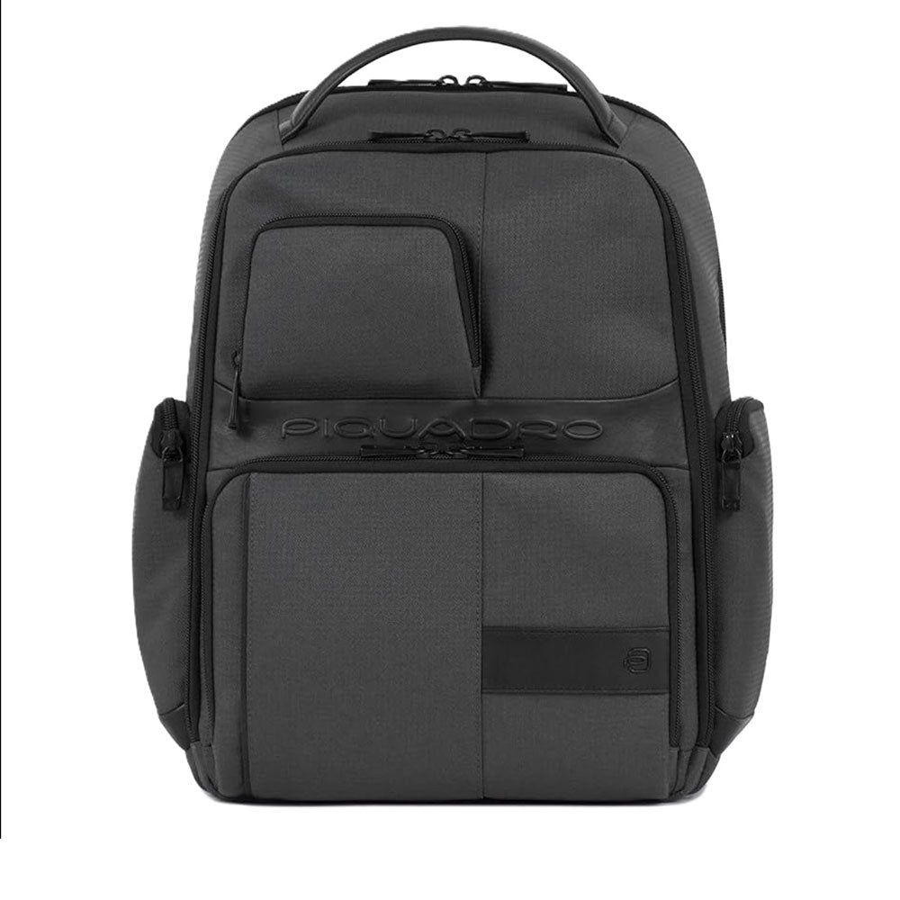 PIQUADRO Rucksack für 15,6-Zoll-PC aus grauem Stoff Wollem Line – CA6239W129BM