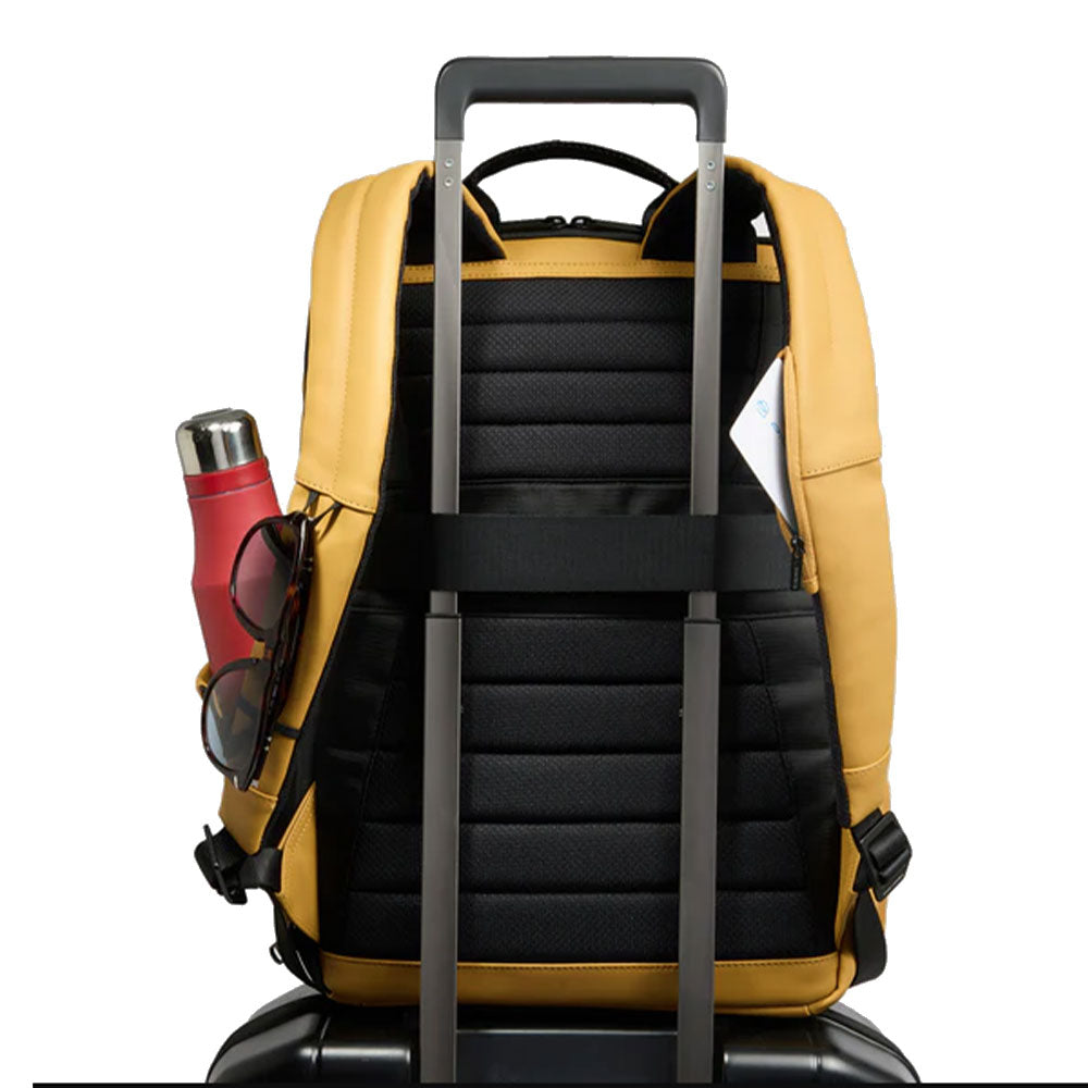 PIQUADRO Rucksack mit 15,6-Zoll-Laptophalter aus blauem Stoff Corner 2.0 Line – CA6465C2OW