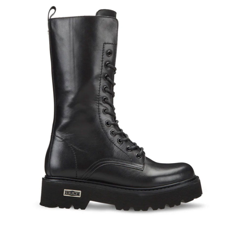 Scarpe Donna CULT Slash 3324 Anfibi Alti in Pelle colore Nero