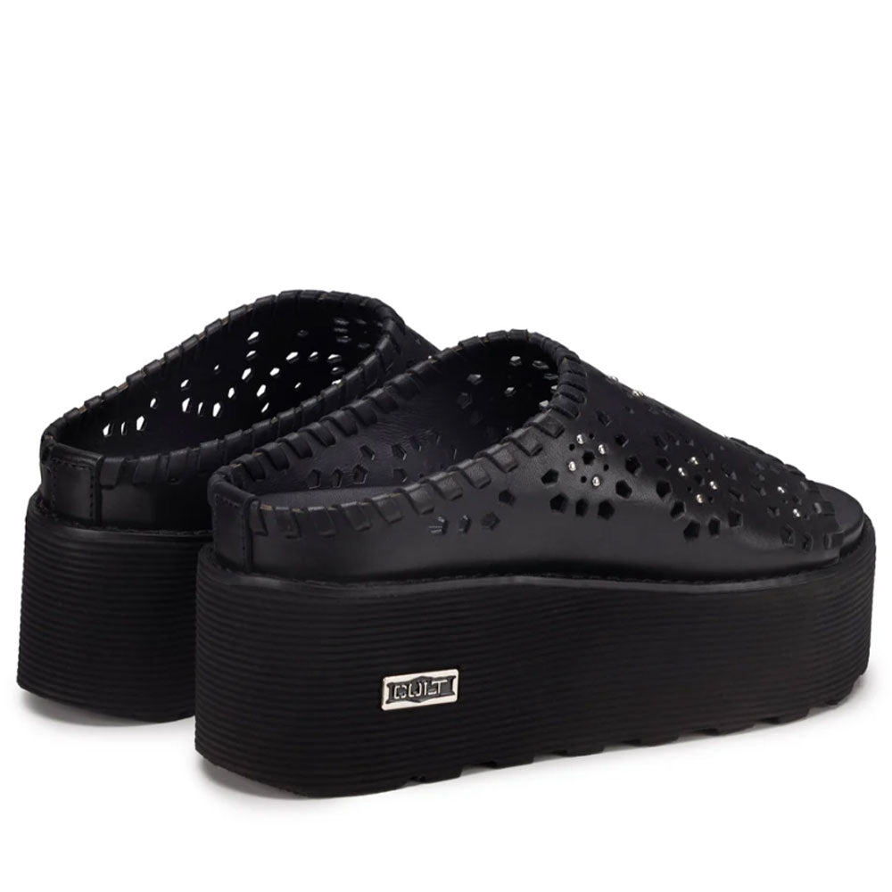 CULT Nancy 3457
Damen Slipper aus perforiertem Leder in Schwarz