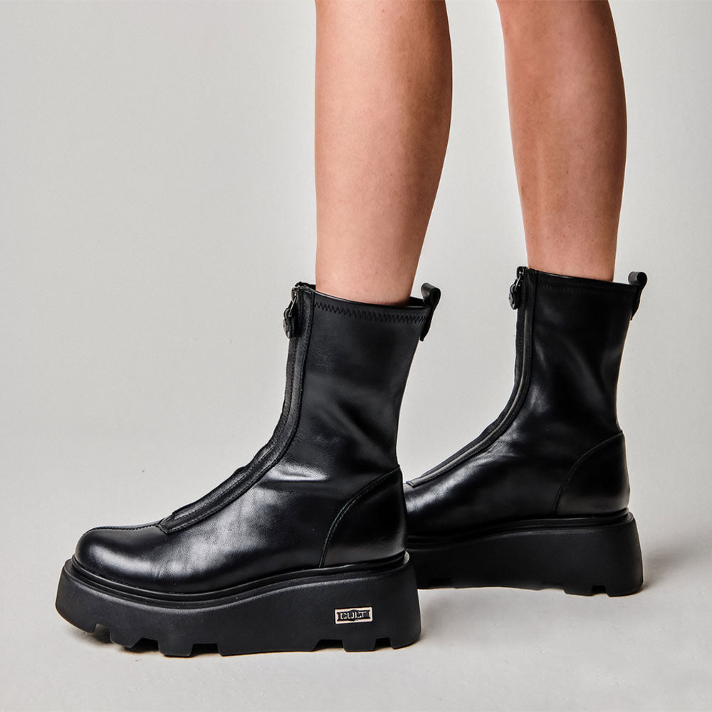 Stivali Donna CULT New Rock 3554 in Pelle Nera