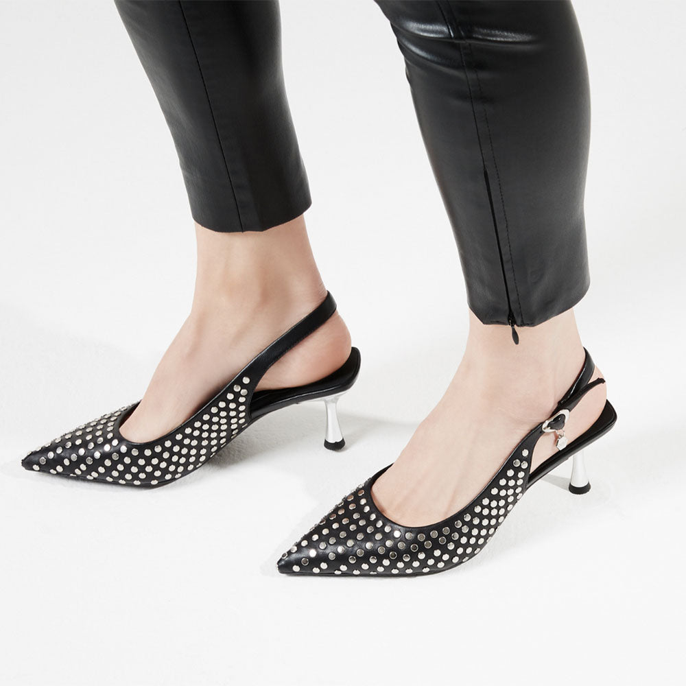 CULT Pink 3882 Damenschuhe aus schwarzem Leder