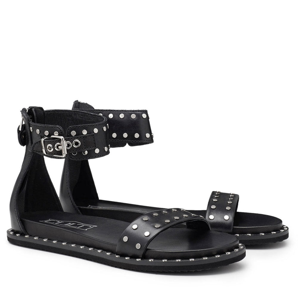 CULT Roshelle 3885
Damensandalen aus schwarzem Leder mit Nieten