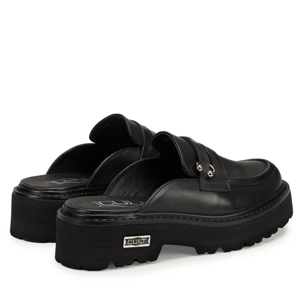 Scarpe Donna CULT Slash 4214 Sabot in Pelle Nera