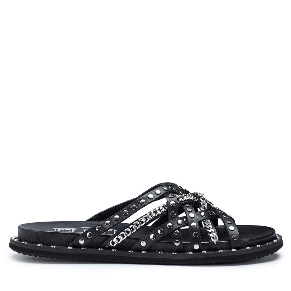 Cuoieriashop Ciabatte Cult Ciabatte Sabot Cult In Pelle Nero Tacco