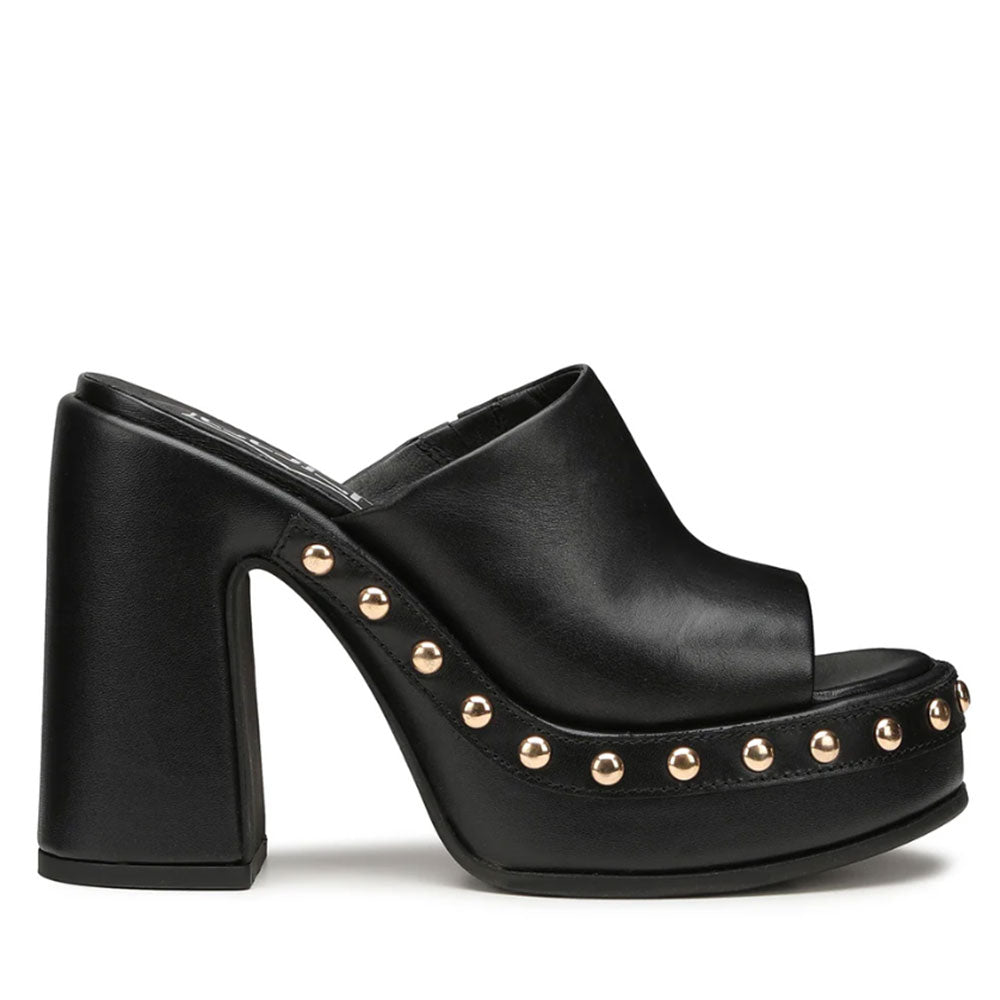 CULT Bjork 4305
Schwarze Ledersandalen mit Absatz für Damen