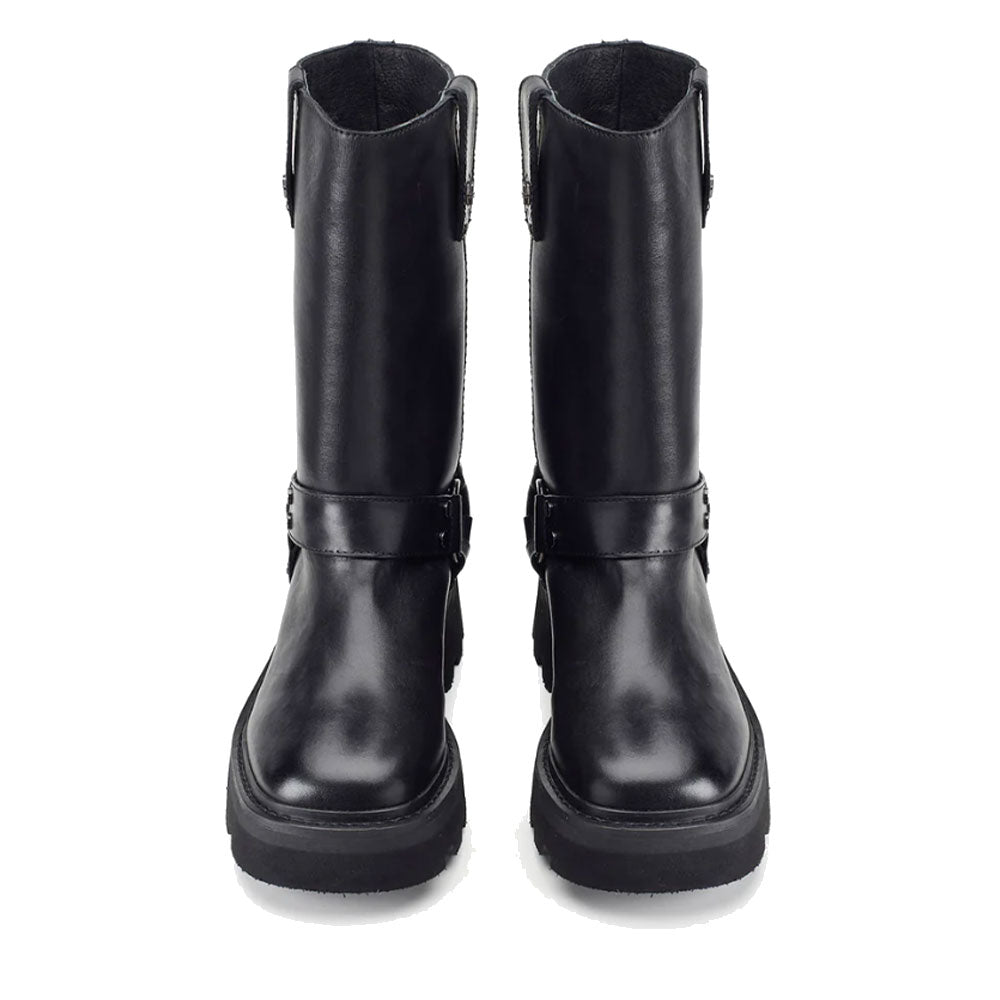 CULT Skin 4359 Damenstiefel aus schwarzem Leder
