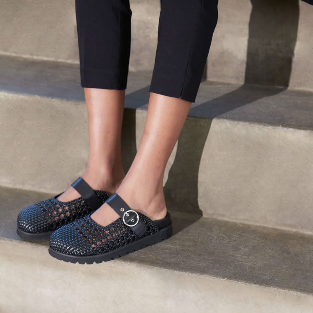 Sandali Donna CULT Lizzo 4466 in Pelle Intrecciata Colore Nero