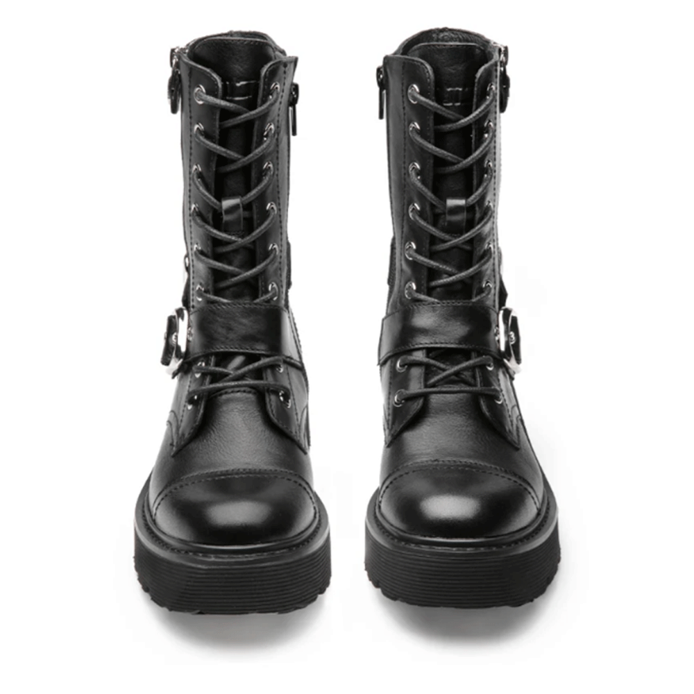 CULT Slash 4585 Schwarze Lederstiefeletten für Damen