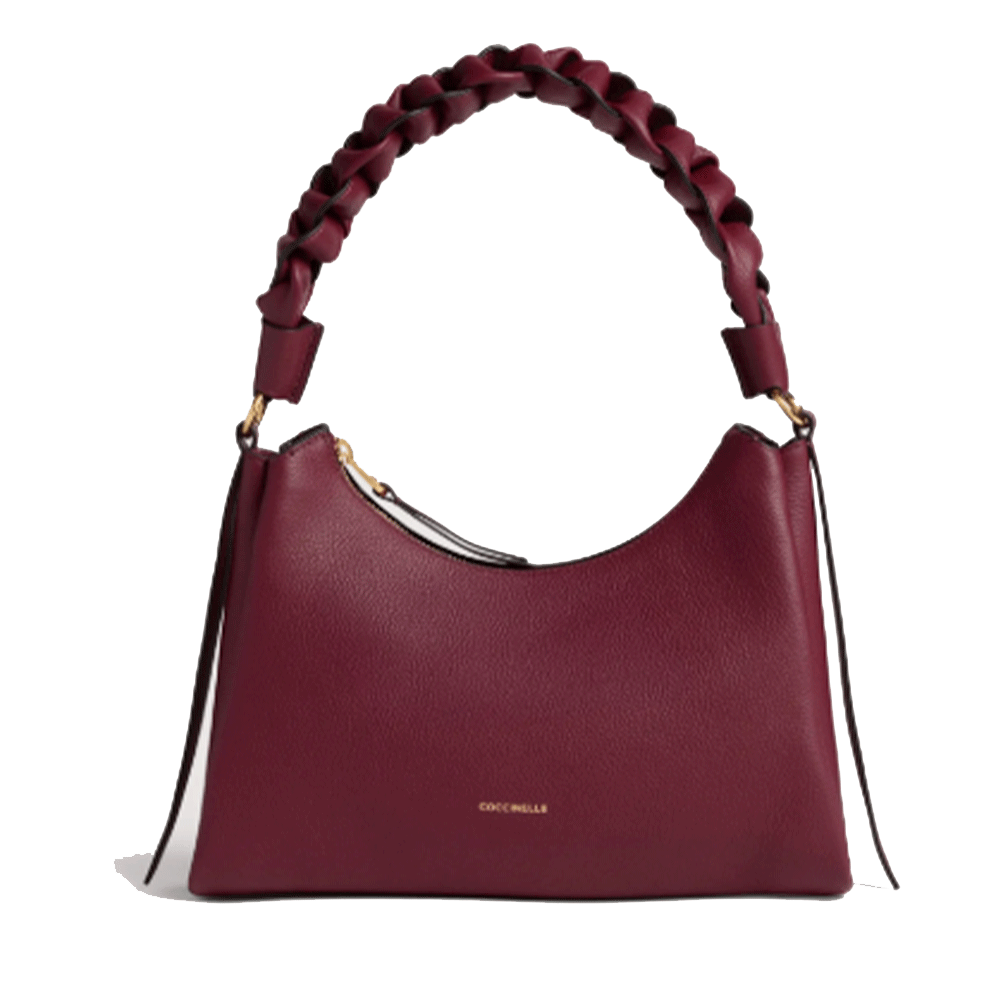 Borsa Donna a Spalla COCCINELLE in Pelle linea Boheme Small colore Ribes - Prune