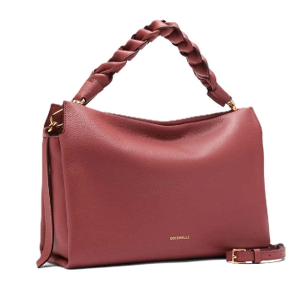 Borsa Donna a Mano COCCINELLE in Pelle linea Boheme Medium colore Brandy - Grenadine Red