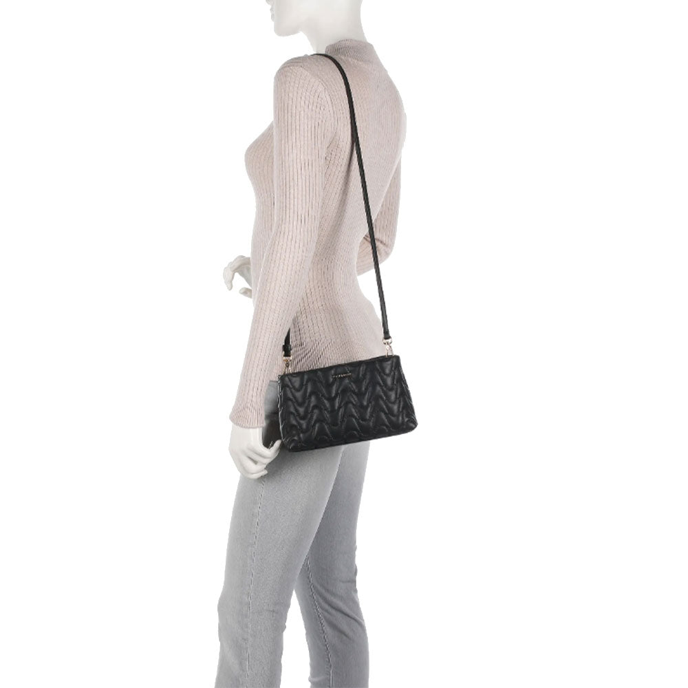 Borsa Donna a Mano Mini COCCINELLE in Pelle Matelassè Linea Ophelie Colore Nero