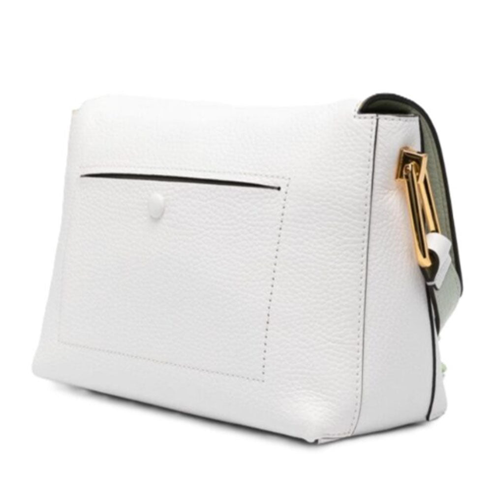Borsa Donna a Tracolla COCCINELLE in Pelle linea Liya colore Brillant White - Celadon Green - E1MD0120701