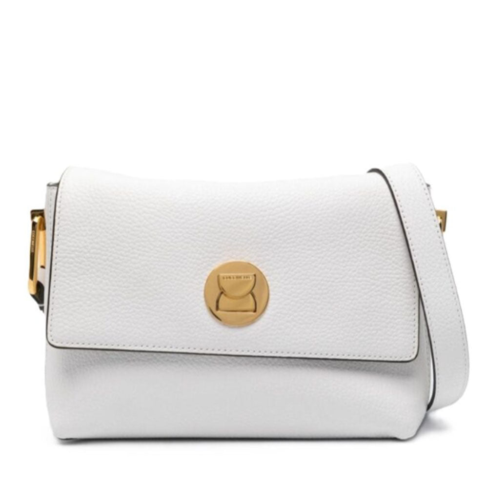Borsa Donna a Tracolla COCCINELLE in Pelle linea Liya colore Brillant White - Celadon Green - E1MD0120701