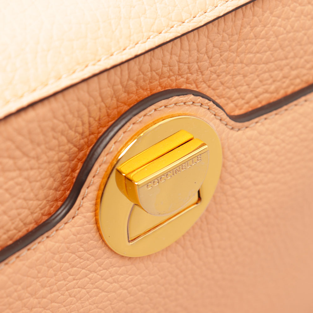 Borsa Donna a Tracolla COCCINELLE in Pelle linea Liya colore Sunrise - Cuir