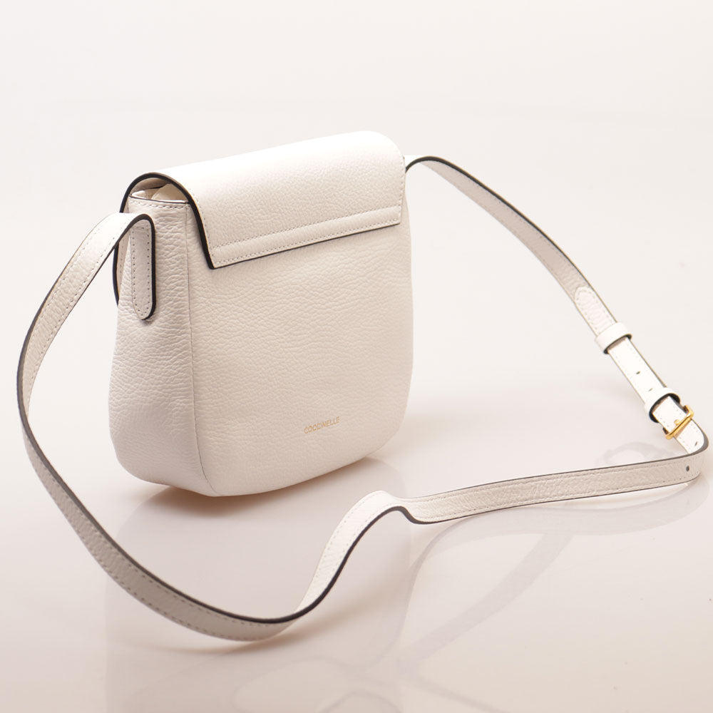 Borsa Donna a Tracolla COCCINELLE in Pelle Linea Arlettis colore Brillant White