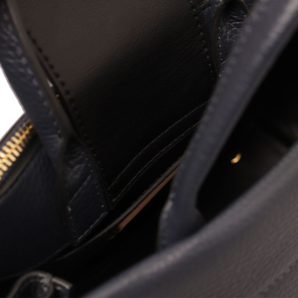 Borsa Donna a Mano COCCINELLE in Pelle linea Arlettis Colore Midnight Blue Misura Piccola