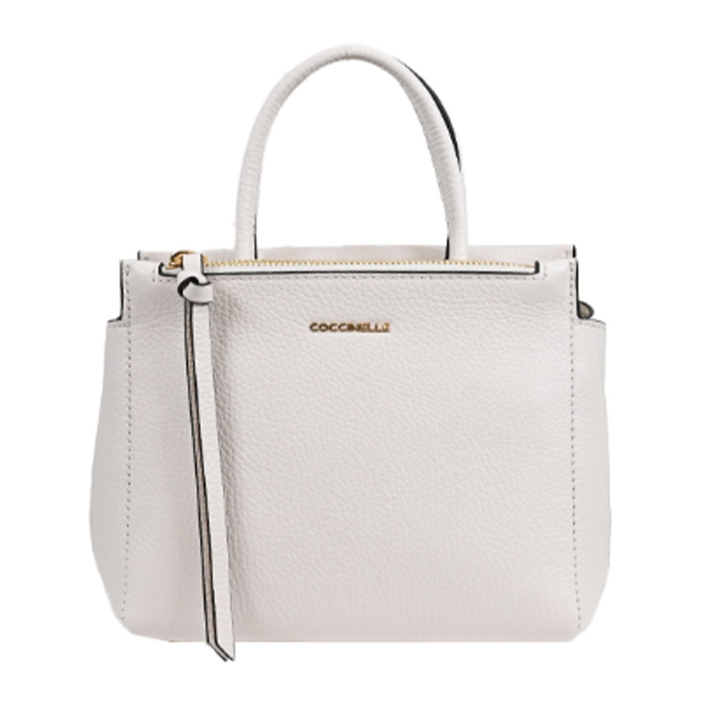 COCCINELLE Damenhandtasche aus Leder Arlettis Line Farbe Weiß Kleine Größe