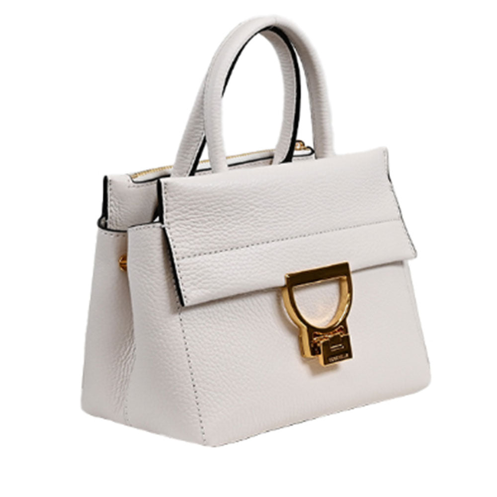 COCCINELLE Damenhandtasche aus Leder Arlettis Line Farbe Weiß Kleine Größe