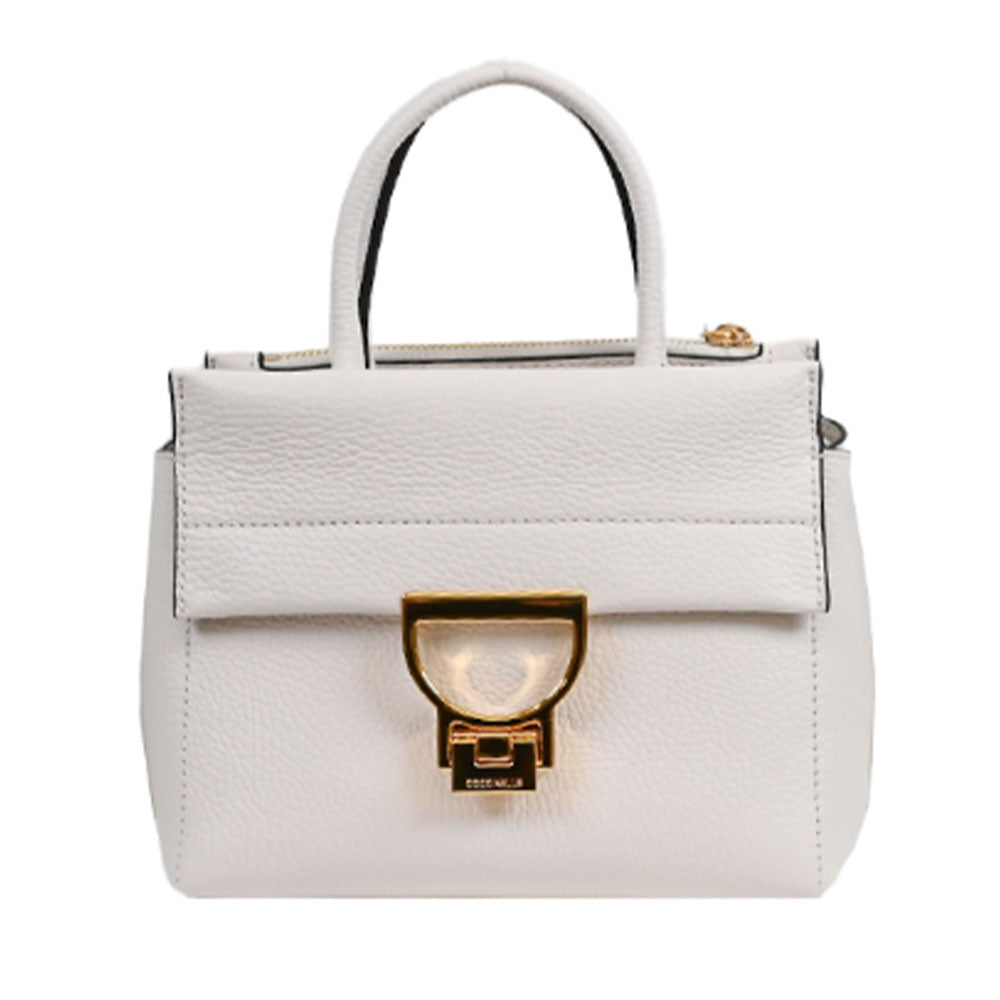 COCCINELLE Damenhandtasche aus Leder Arlettis Line Farbe Weiß Kleine Größe