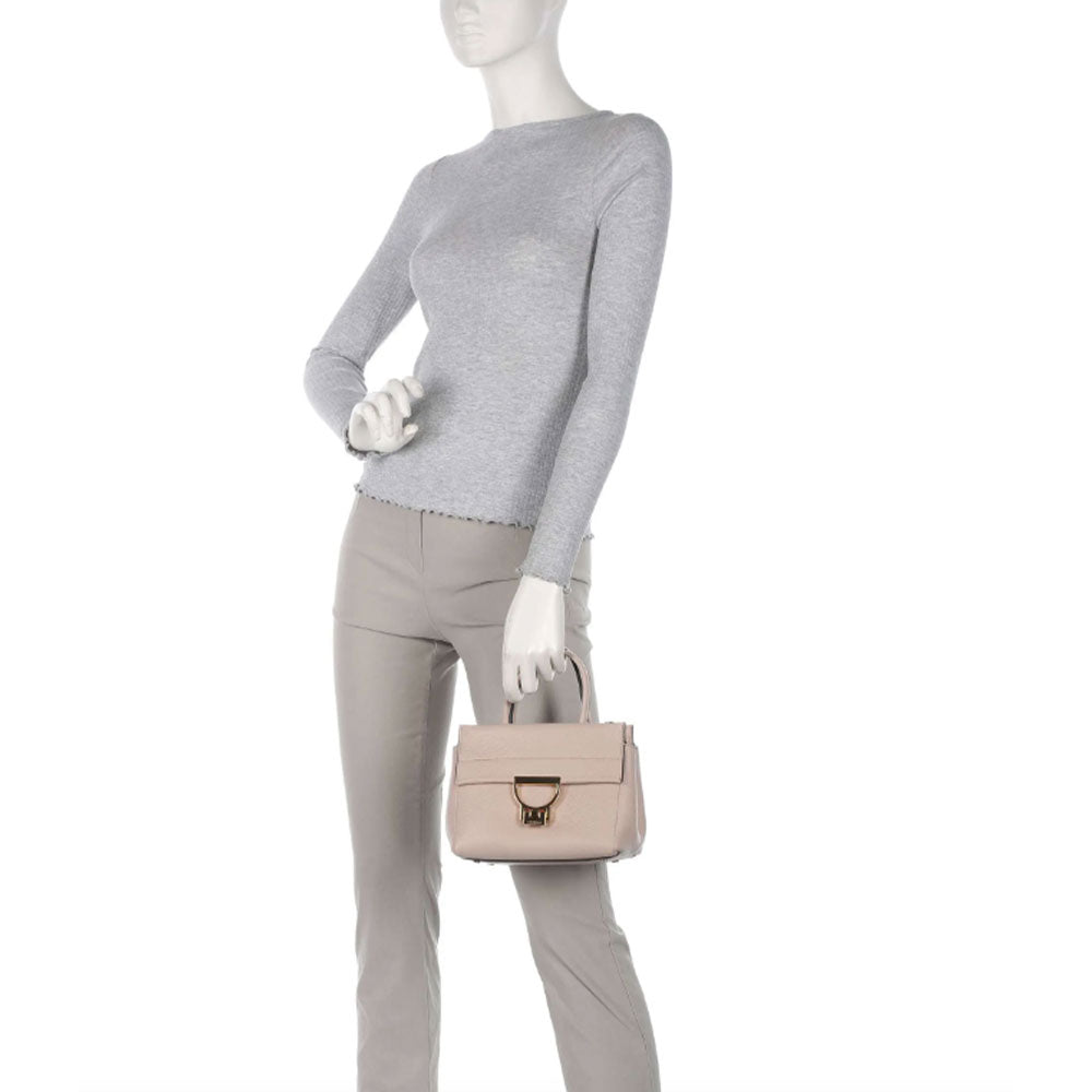 COCCINELLE Damenhandtasche aus Leder Arlettis Line Rosette Farbe Kleine Größe