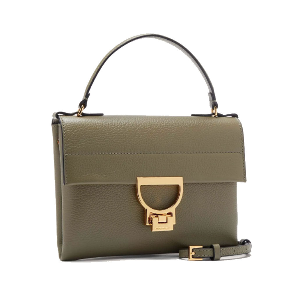 COCCINELLE Damenhandtasche mit Schultergurt aus Leder Arlettis Mini Line Farbe Laurel Green