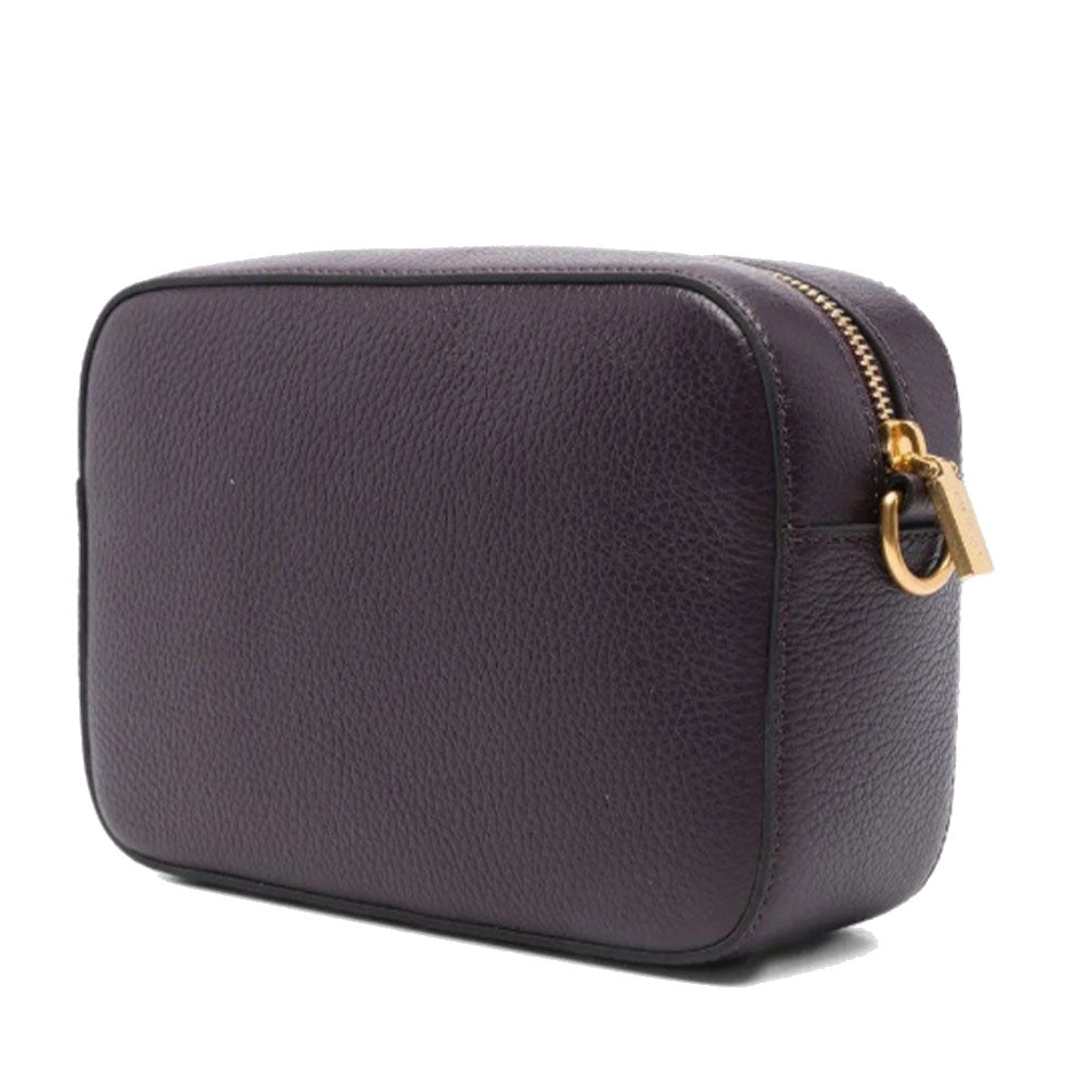 COCCINELLE Damen Umhängetasche aus Prune Leder, Beat Soft Line, Mittlere Größe