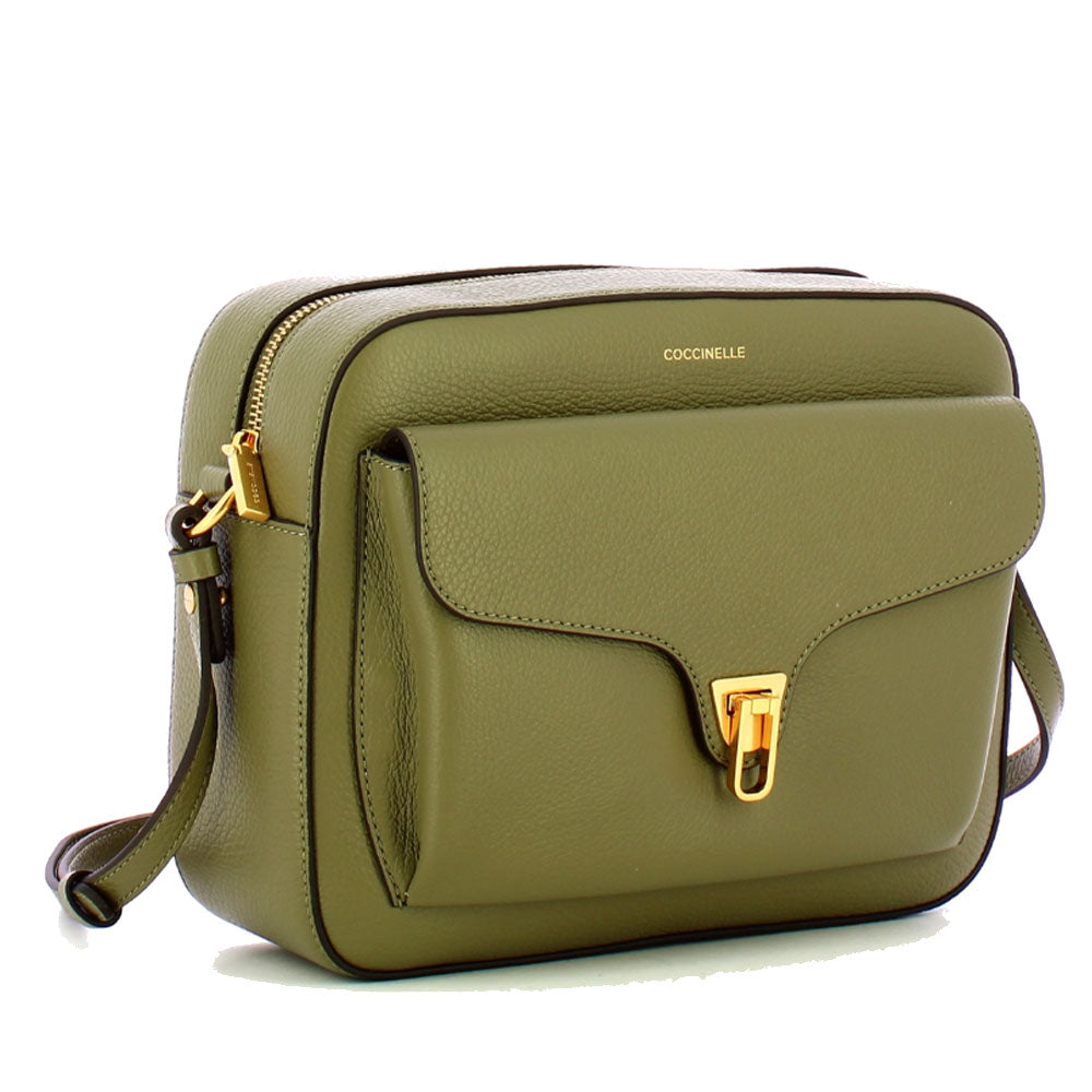 Borsa Donna a Tracolla COCCINELLE linea Beat Soft in Pelle Laurel Green