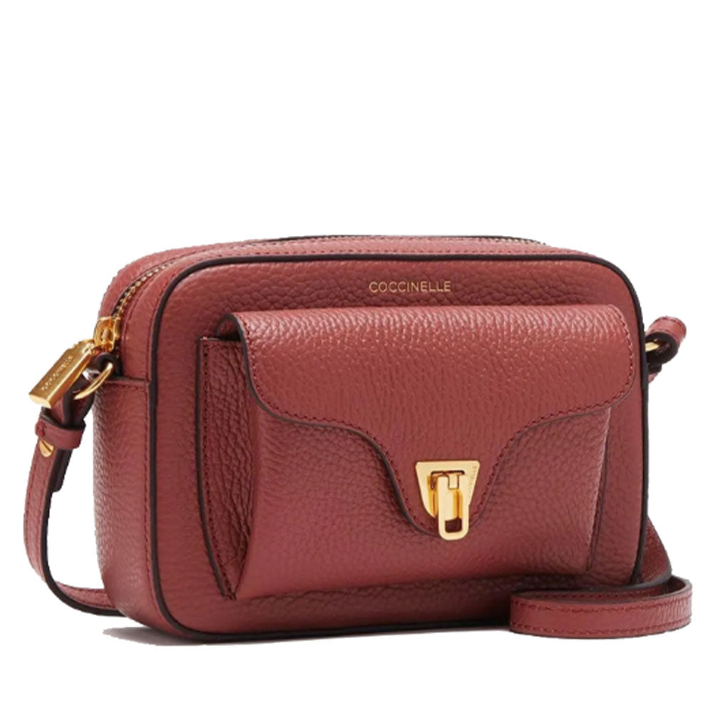 Borsa Donna a Tracolla COCCINELLE linea Beat Soft Mini in Pelle Brandy