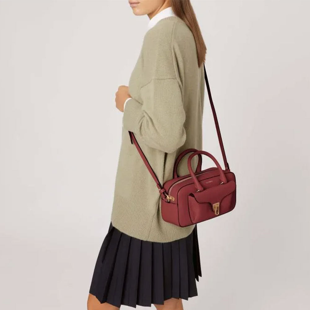 Borsa Donna a Mano COCCINELLE in Pelle linea Beat Soft Colore Brandy