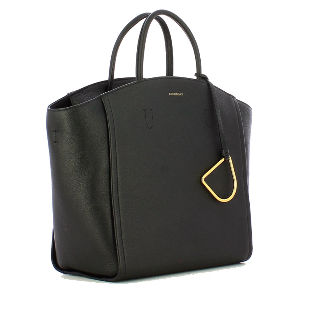 Borsa Donna a Mano COCCINELLE in Pelle linea Narcisse Colore Nero