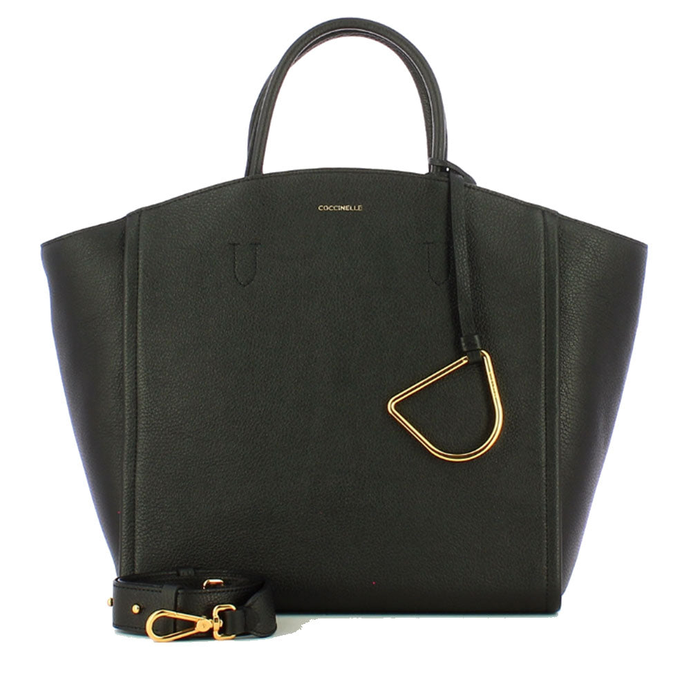 Borsa Donna a Mano COCCINELLE in Pelle linea Narcisse Colore Nero