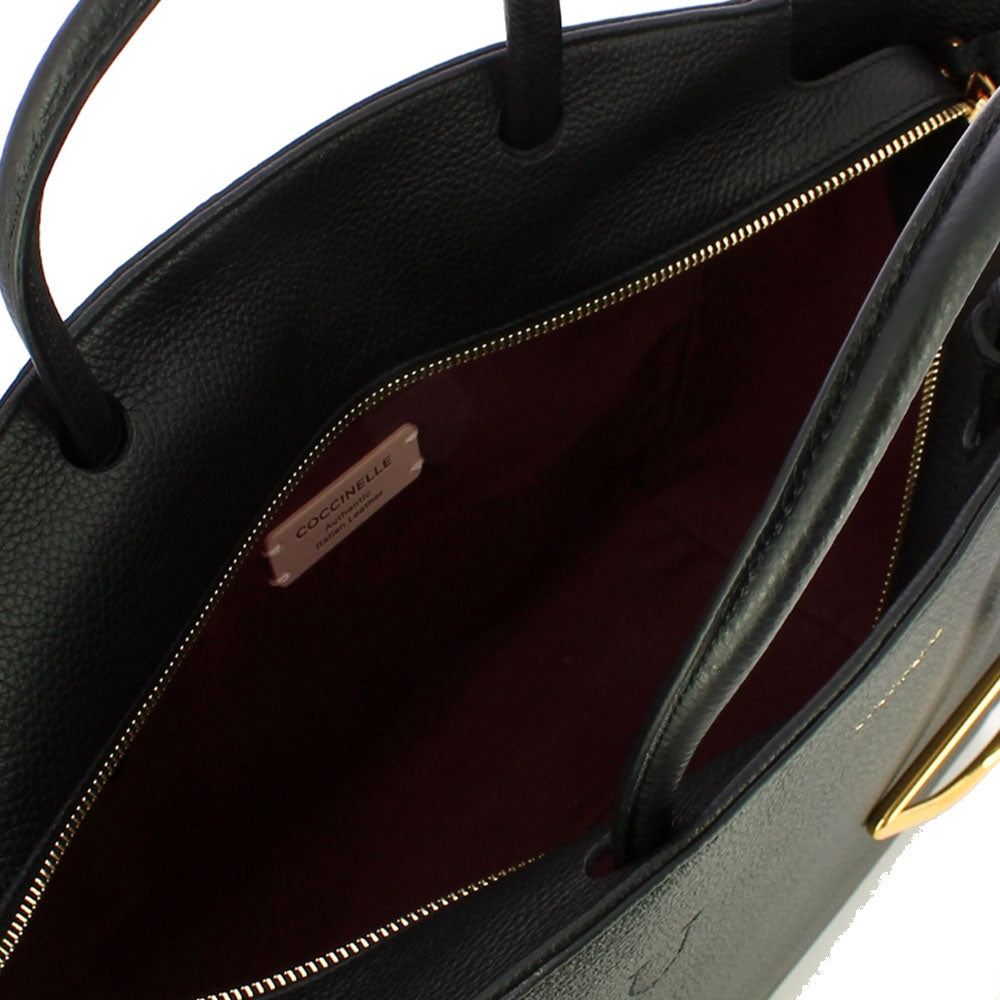 Borsa Donna a Mano COCCINELLE in Pelle linea Narcisse Colore Nero