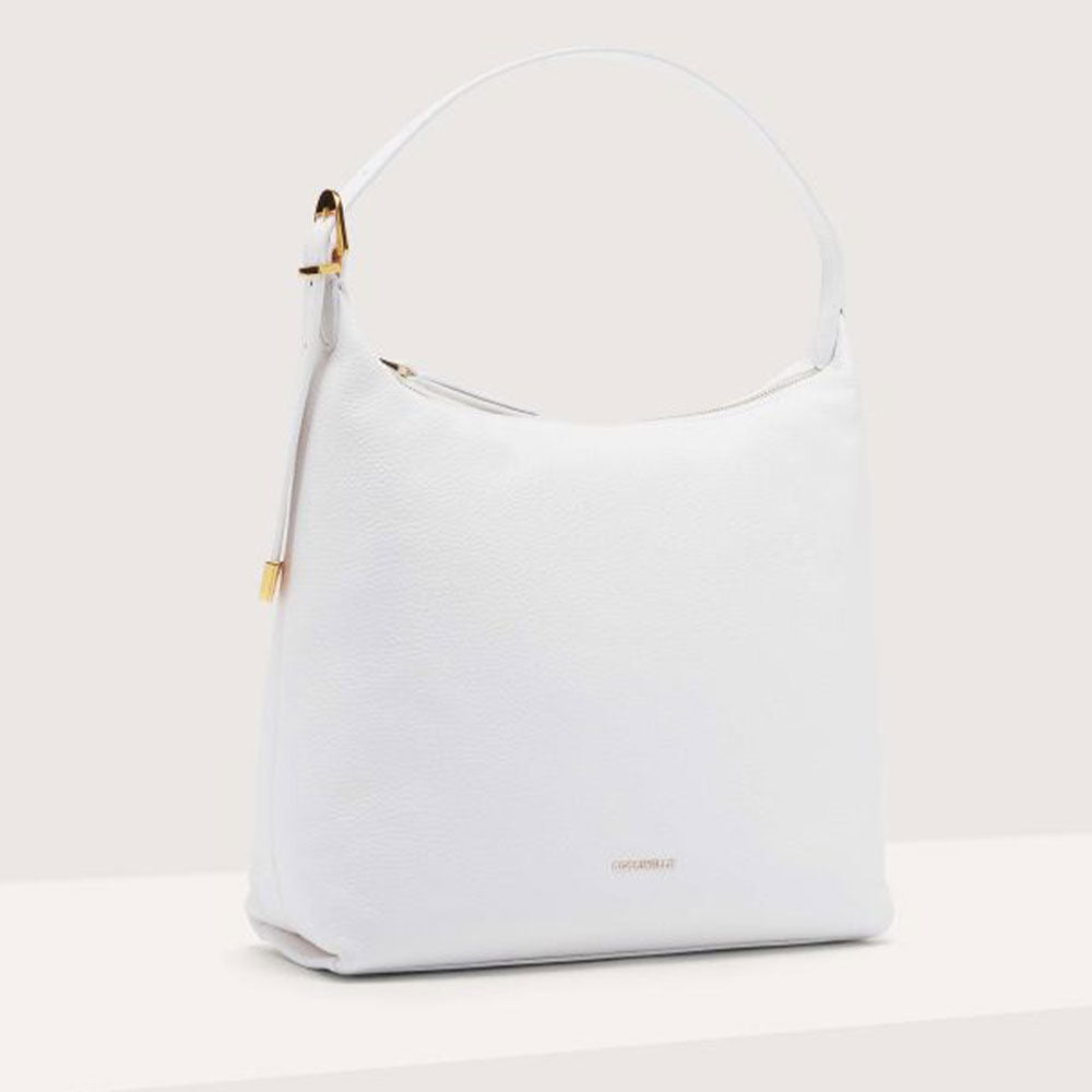 Borsa Donna Hobo a Spalla COCCINELLE in Pelle Linea Gleen colore Brillant White