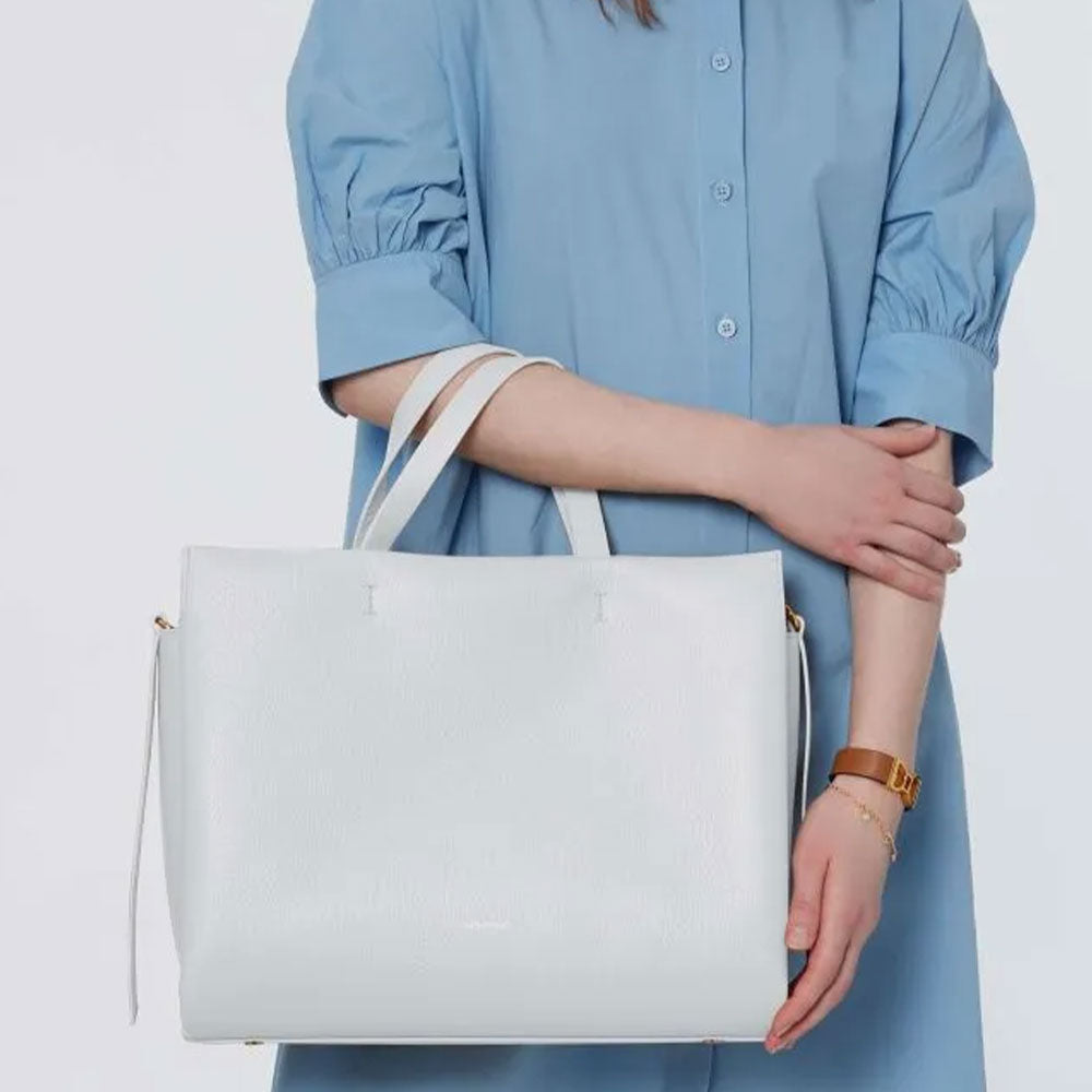 Borsa Donna a Mano COCCINELLE in Pelle linea Boheme Large colore Brillant White