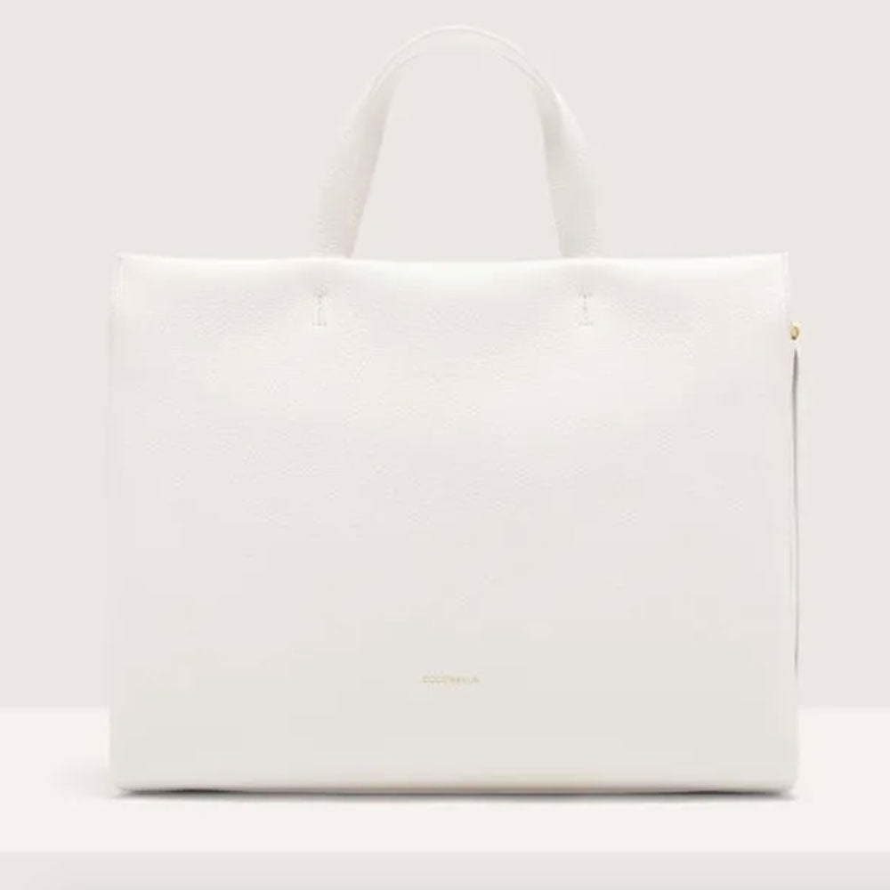 Borsa Donna a Mano COCCINELLE in Pelle linea Boheme Large colore Brillant White