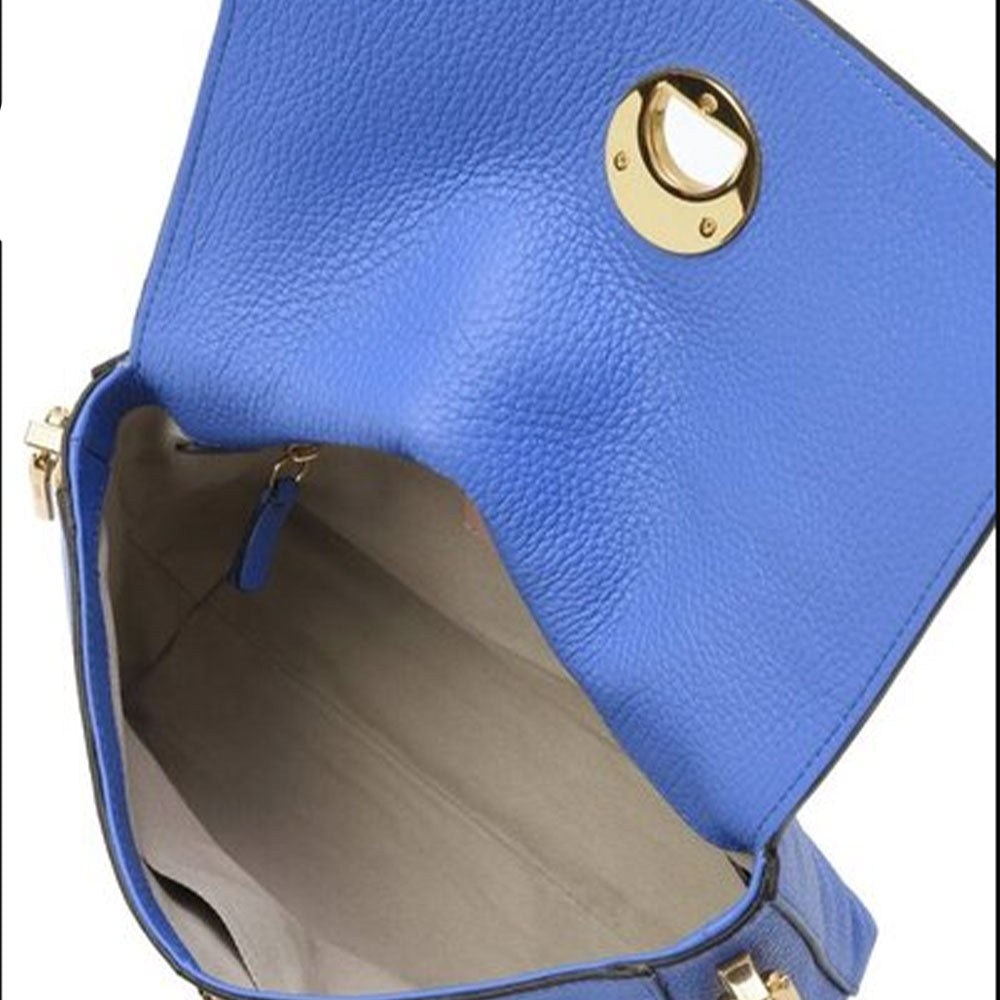 Borsa Donna a Tracolla COCCINELLE in Pelle Linea Liya Signature colore Azul