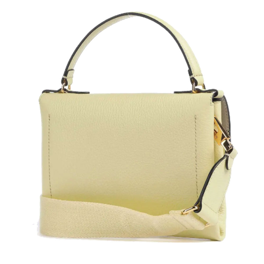 Borsa Donna a Mano con Tracolla COCCINELLE in Pelle Linea Arlettis Signature colore Lime Wash