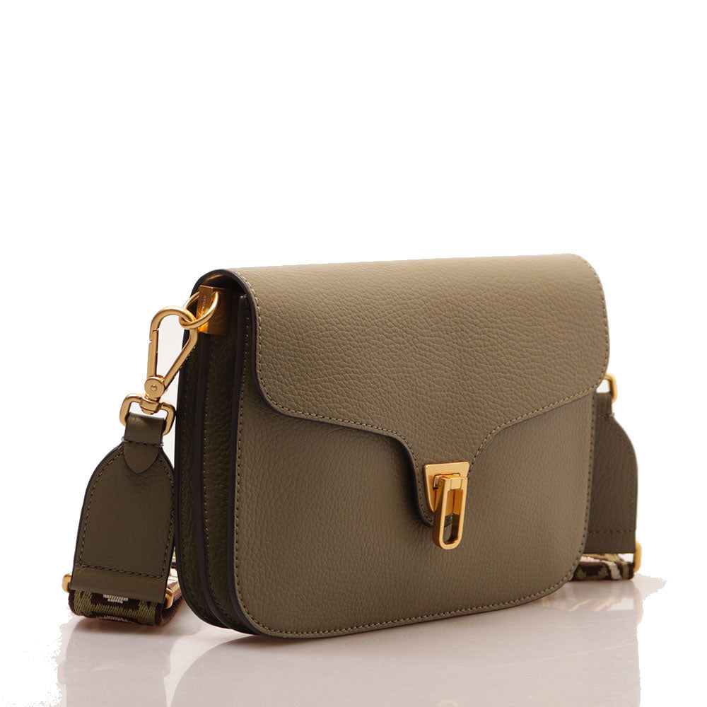 Borsa Donna a Tracolla COCCINELLE in Pelle Laurel Green linea Beat Soft - E1NOF120101