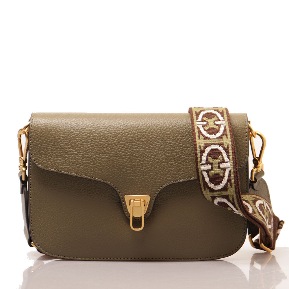 Borsa Donna a Tracolla COCCINELLE in Pelle Laurel Green linea Beat Soft - E1NOF120101