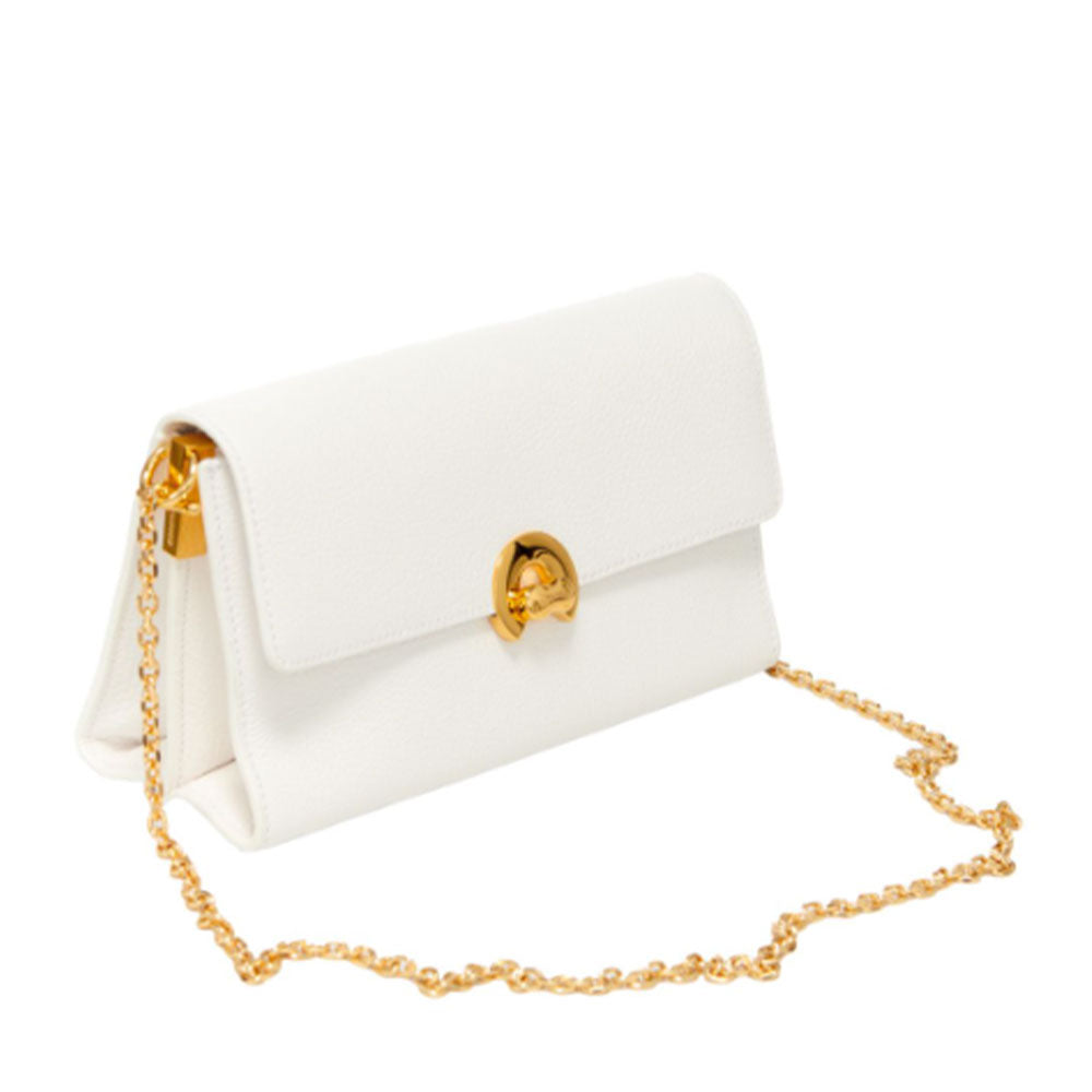 Borsa Donna a Tracolla COCCINELLE in Pelle linea Binxie Medium colore Brillant White
