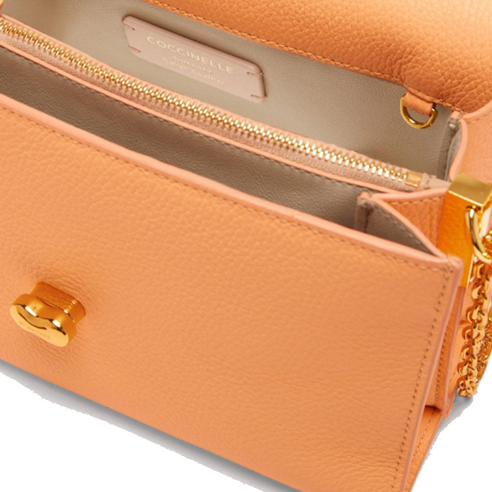 Borsa Donna a Tracolla COCCINELLE in Pelle linea Binxie Medium colore Sunrise