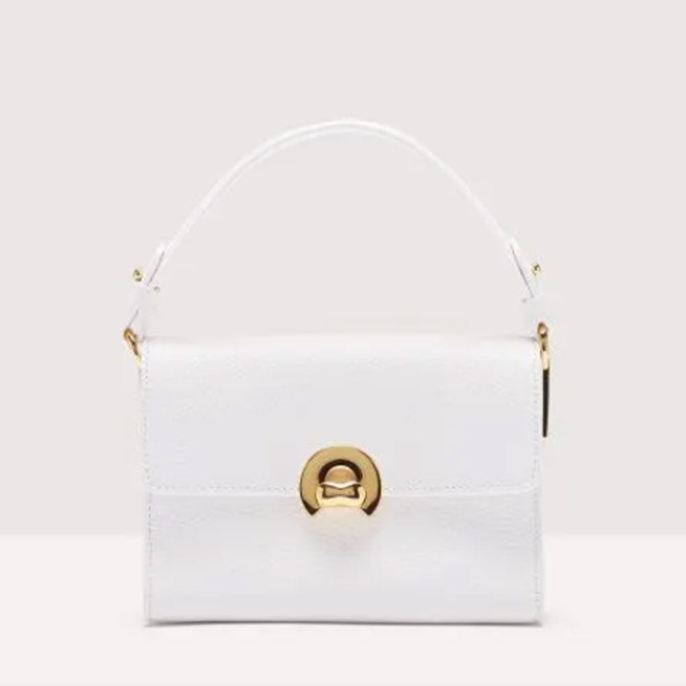 COCCINELLE BINXIE SMALL LINIE
Damenhandtasche mit Schultergurt aus Leder Brillantweiß Farbe