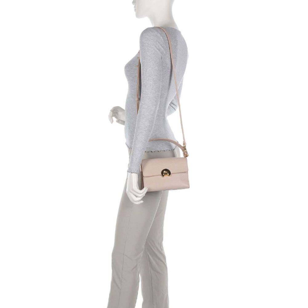 Borsa Donna a Mano con Tracolla COCCINELLE in Pelle linea Binxie Small colore Powder Pink